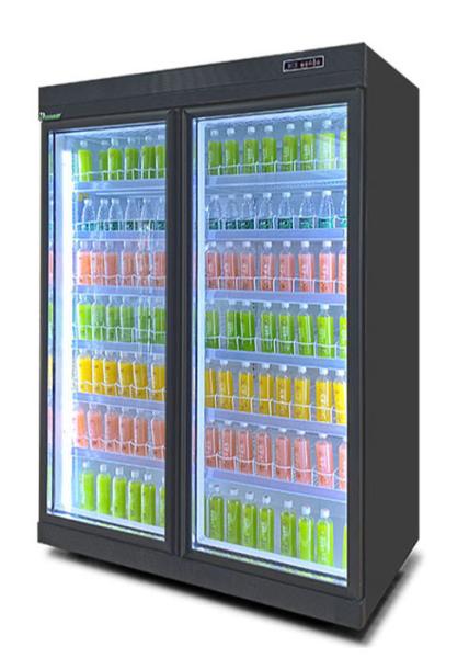 Display Chiller Commercial Beverage Cooler Refrigerator Glass Door Fridge