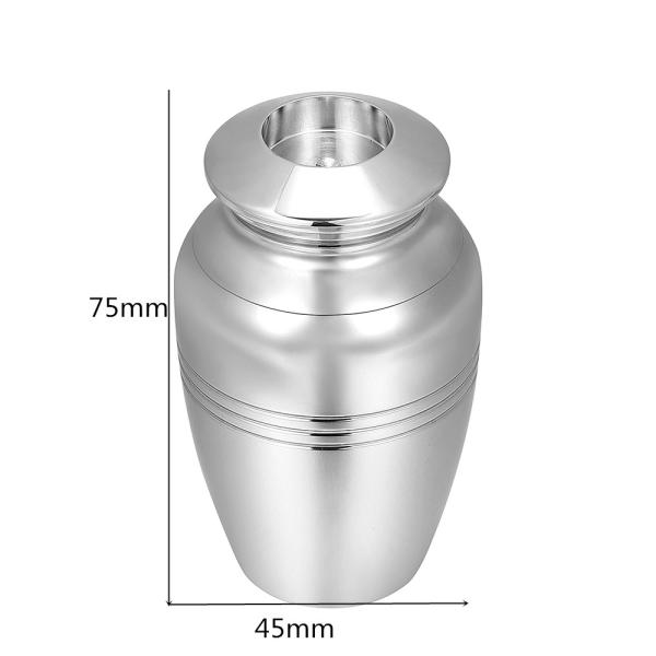 45mm Candle Holder Cremation Urn For Ashes Keepsake Jewelry Urns For Human Pet Ashes