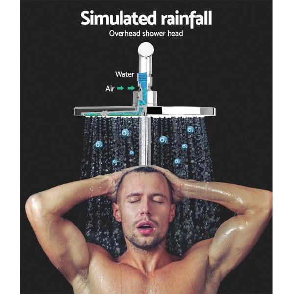 Sliver Lizhen Hwa-Con Handheld Round High Pressure Chrome Shower Head With Slide Bar