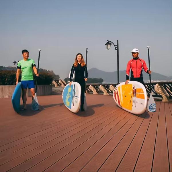 High Quality PU Foam Core Hardshell Stand Up Paddle Board SUP Paddle Board Rigid Plastic Premium SUP Board