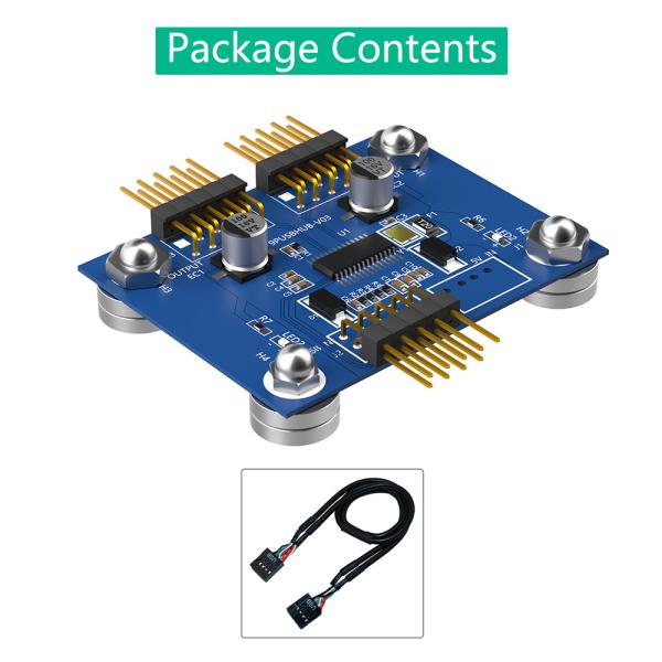 4-Port USB 2.0 Hub with Power LED and Magnetic base