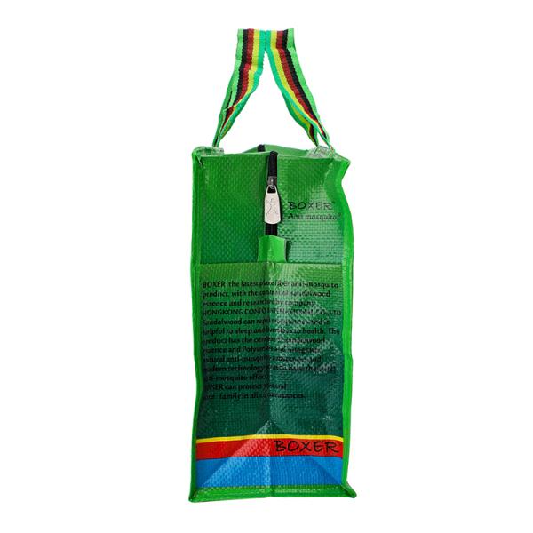 gift carry shopping recyclable heat seal sack pp woven bag,zipper polypropylene shopping bag, Wholesale laminated pp wov