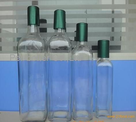 Standard 250ml 500ml 750ml 1L Square Olive Oil Glass Bottle