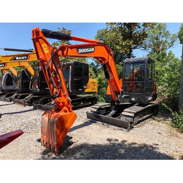 6ton Used Doosan Mini Excavator DH60 Excavator 0.2m3 Bucket Used Mini Track Hoes