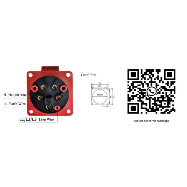 5 штырей промышленный разъем питания IP44 AC380-415V 16A штепсельной вилки & гнезда промышленный