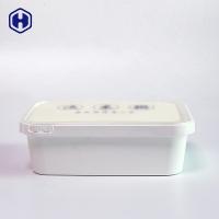 Recipientes de alimento plásticos do quadrado quente do alimento personalizados na rotulagem do molde