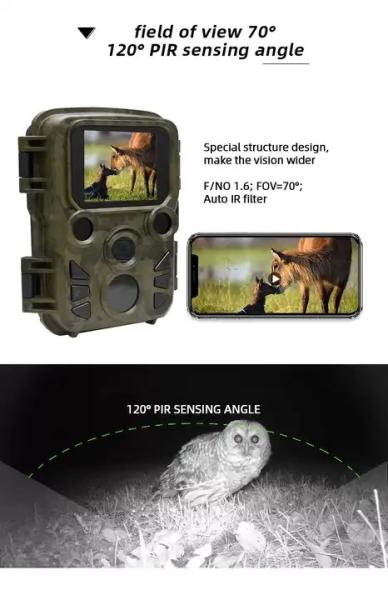 Trail Camera 4K Outdoor Night Vision Wildlife Monitoring Camera HC-802A