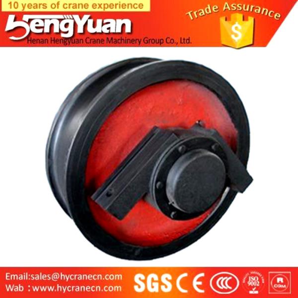 OEM forged heavy duty 250mm - 900mm diameter steel crane wheels