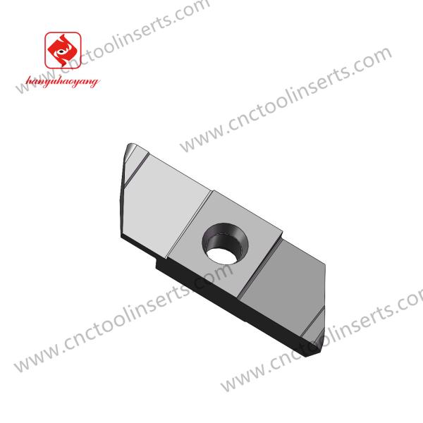 Insert de rainure non standard, insert de fraisage à fente, 680202-37.75X7.6X12.2, matériau de revêtement de milieu de gamme, HYKH06, insert personnalisable