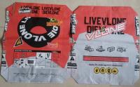 Waterproof 2 Ply Paper Bags Customized 20kg Cement Bags 90gsm With Printing