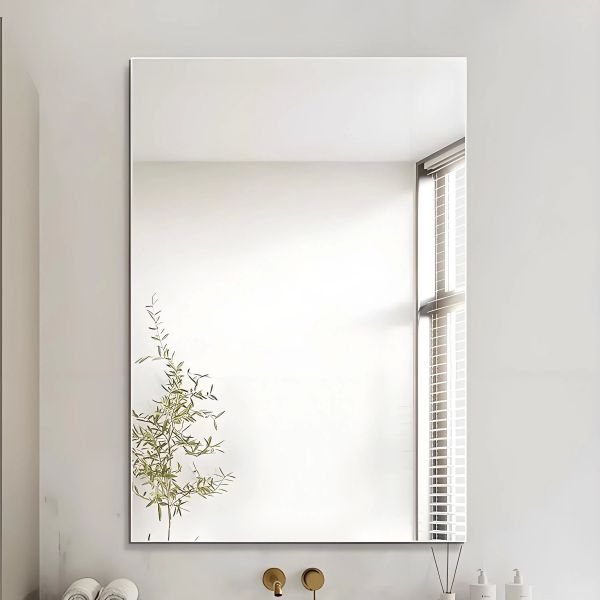 Elegant Silver Framed Decorative Full Length Mirror Chic Spaces