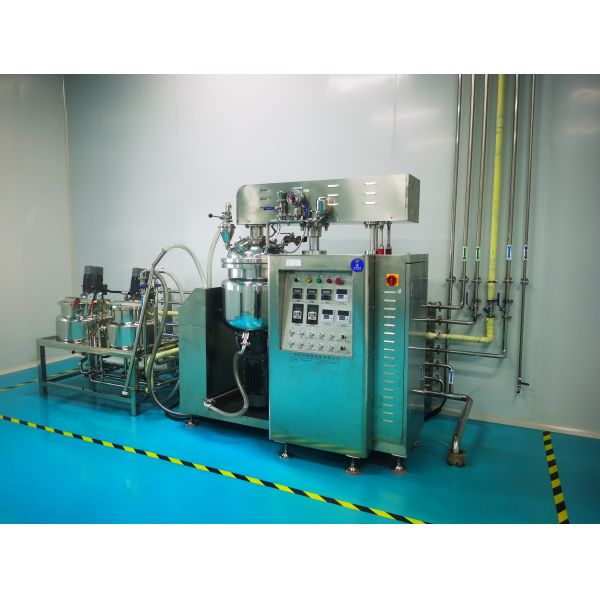 50L Cream Lotion Liquid Soap Vacuum Emulsifying Mixer with Button Control
