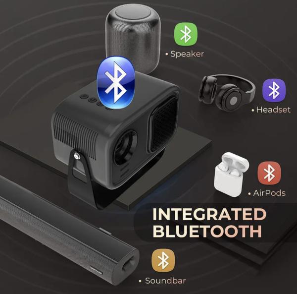 K1 Mini Freestyle Projector Android 11.0 Home Smart Flip HD 720P Portable Projector