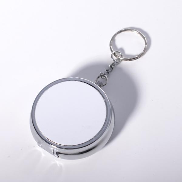 Boîte ronde de pilules de sublimation avec insert en aluminium pour l'impression par sublimation