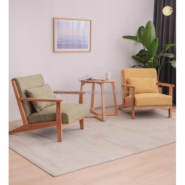 Single Couch Living Room Sofas with Removable Cover and Nordic Lazy Sofa Chair