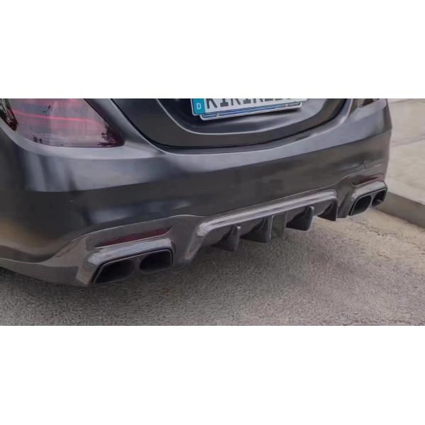 BRASS Tyle Front Shovel Rear Diffuser for Mercedes-Benz W222 AMG S63 S65 S63 S65 Carbon Fiber Body Kit
