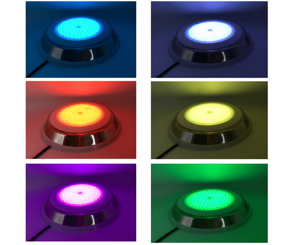 IP68 Resin Filled RGB Underwater Pool Light With Stainless Steel Body