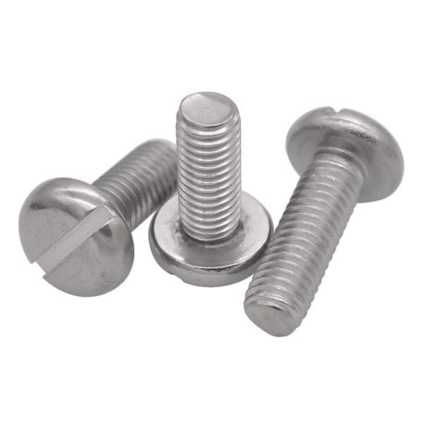304 Stainless Steel Head Screws Slotted Pan Head Machine Screw M1.6 3-60mm DIN7982