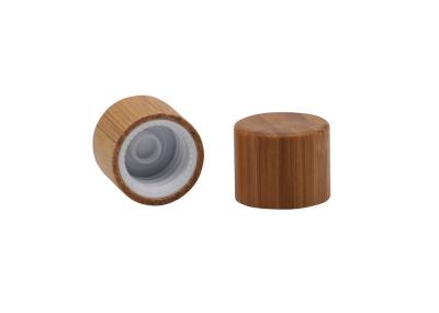 18 / 410 tampões de parafuso plásticos com o de bambu coberto para o tampão de parafuso de bambu do óleo essencial