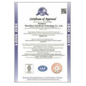 Shenzhen Hansome Technology Co., Ltd. Certifications