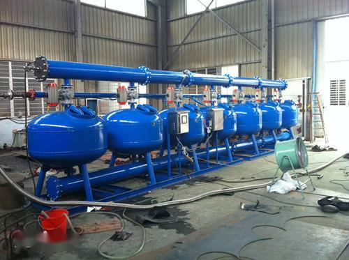 Sistema de filtración de arena de acero al carbono industrial