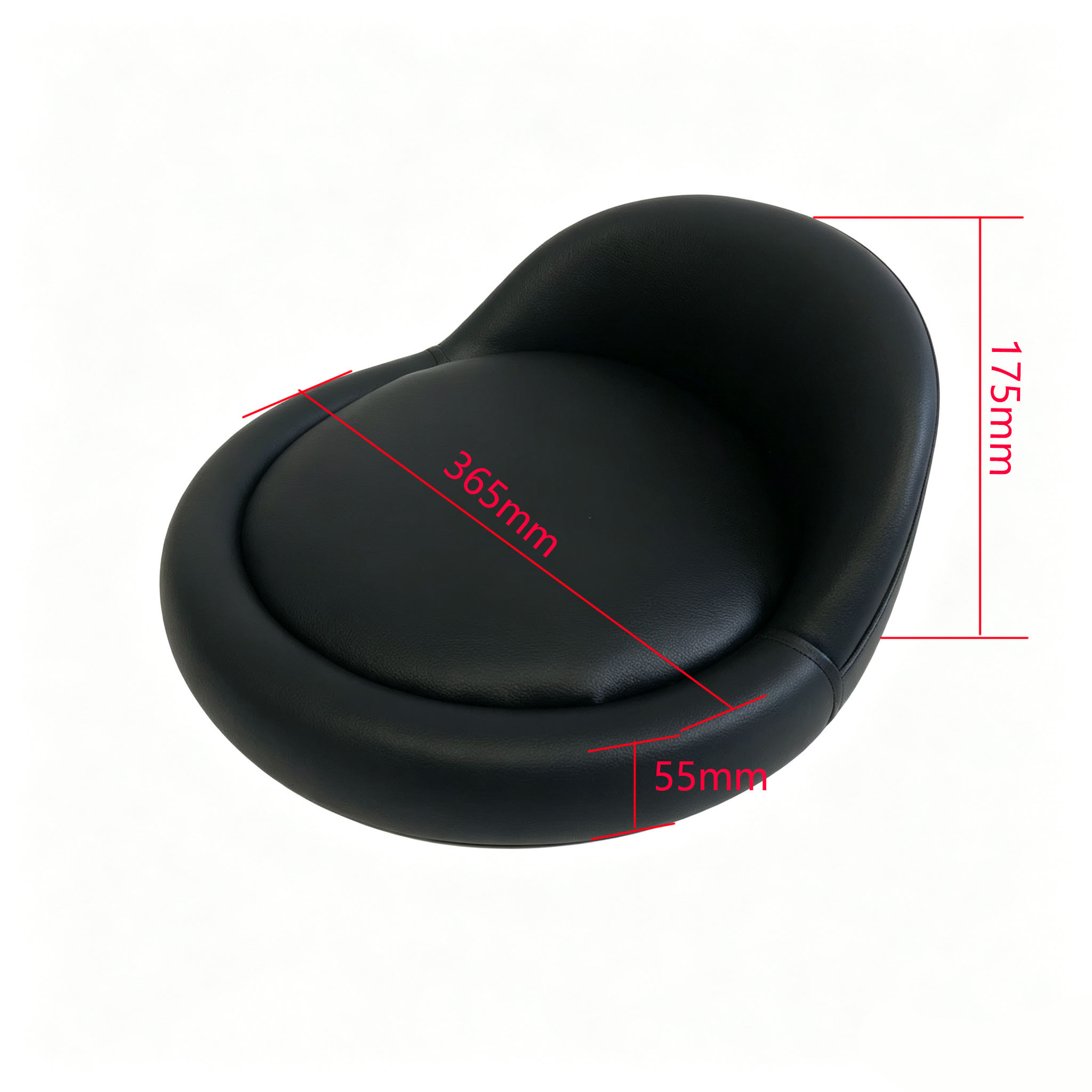 PU Surface Chair Cushion Pad with Short Backrest and Customizable Colors for Bar Stools and Home Use