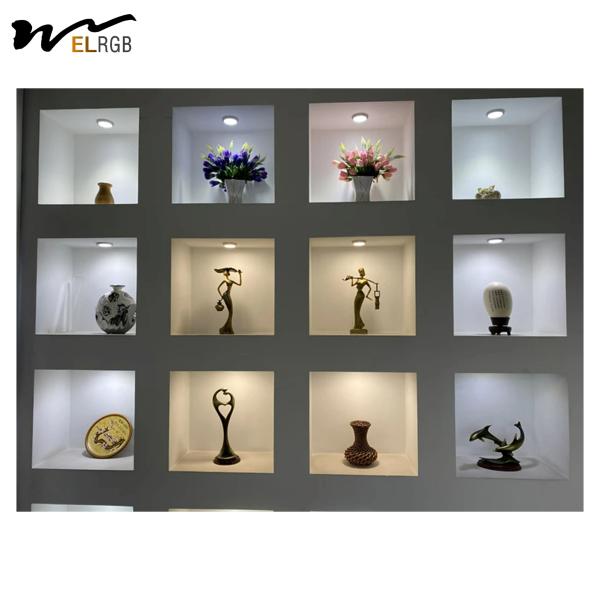 SMD2835 Iluminação de teto ultra fina em recessos LED Iluminação marinha Alumínio + PC