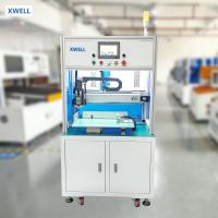 Máquina de soldadura por puntos de batería cilíndrica de un solo lado con cabezal de soldadura rotativo