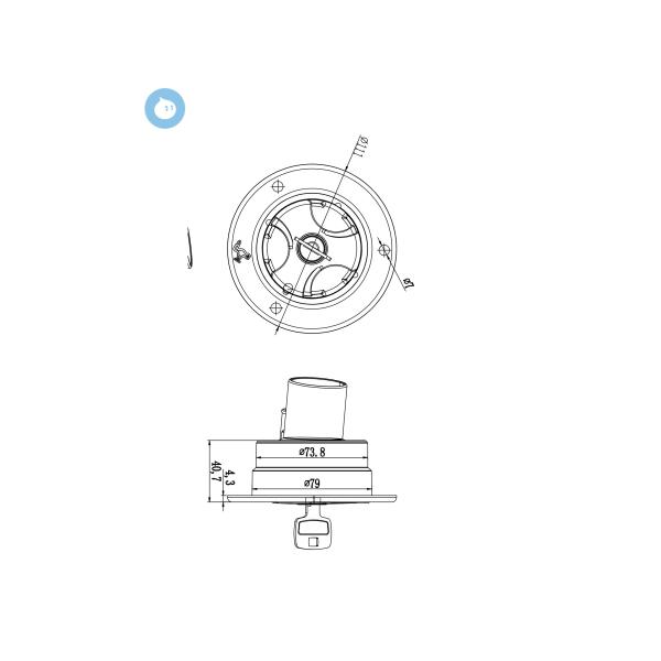 HM-WF caravan camper horsebox tank BLACK  water filler
