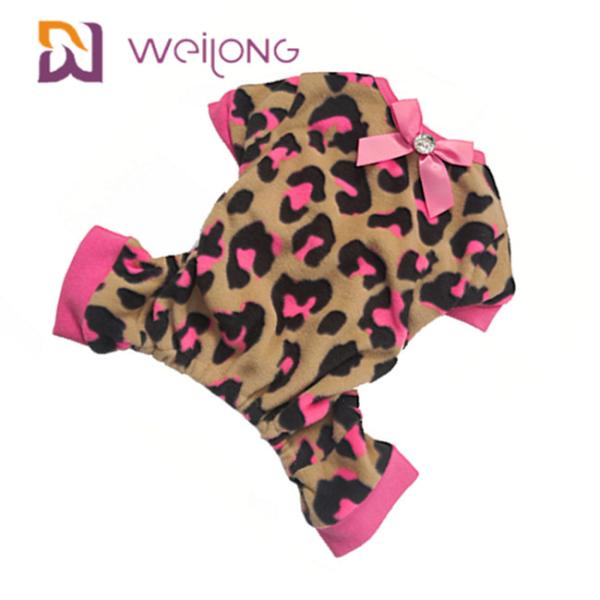 Customizable Pattern Bow Pet Pajamas Pet Clothing Warmth Cute Dog Pajamas