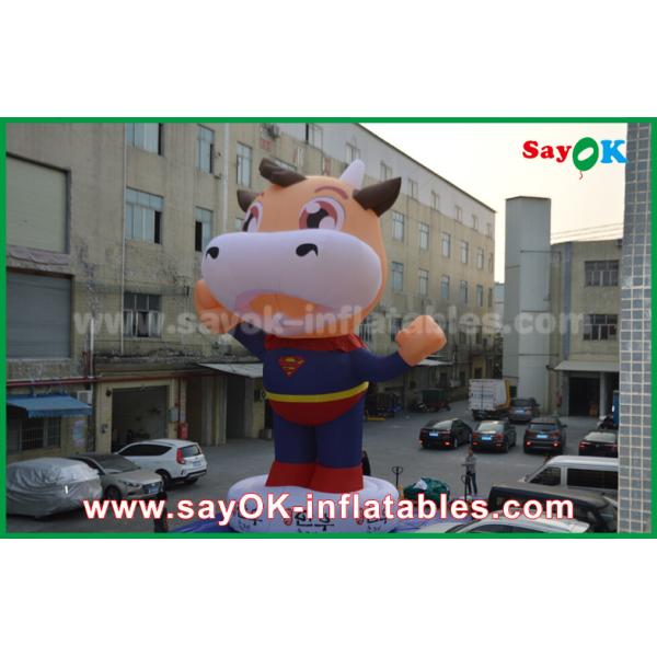 Blow Up Cartoon Characters 210 D Oxford Cloth Big Inflatable Costume For Advertising 2 - 8m Height