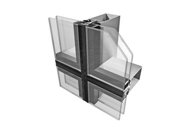 Easy Installation Stainless Steel Curtain Wall With Good Seismic Performance