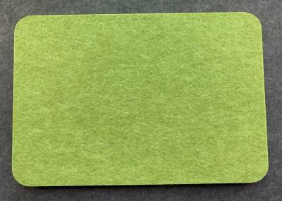 Green Color Sound Deadening Wall Panels / Polyester Acoustic Panels Fire Retardant