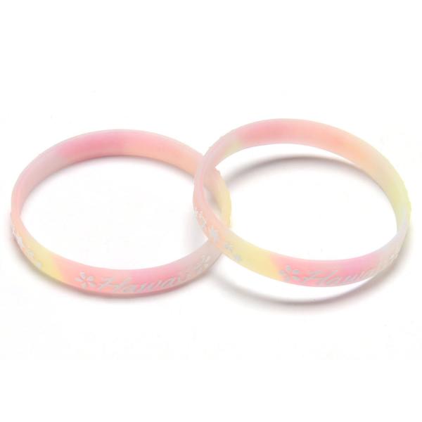 Durable Personalized Rubber Bracelets Custom Silicone Awareness Bracelets
