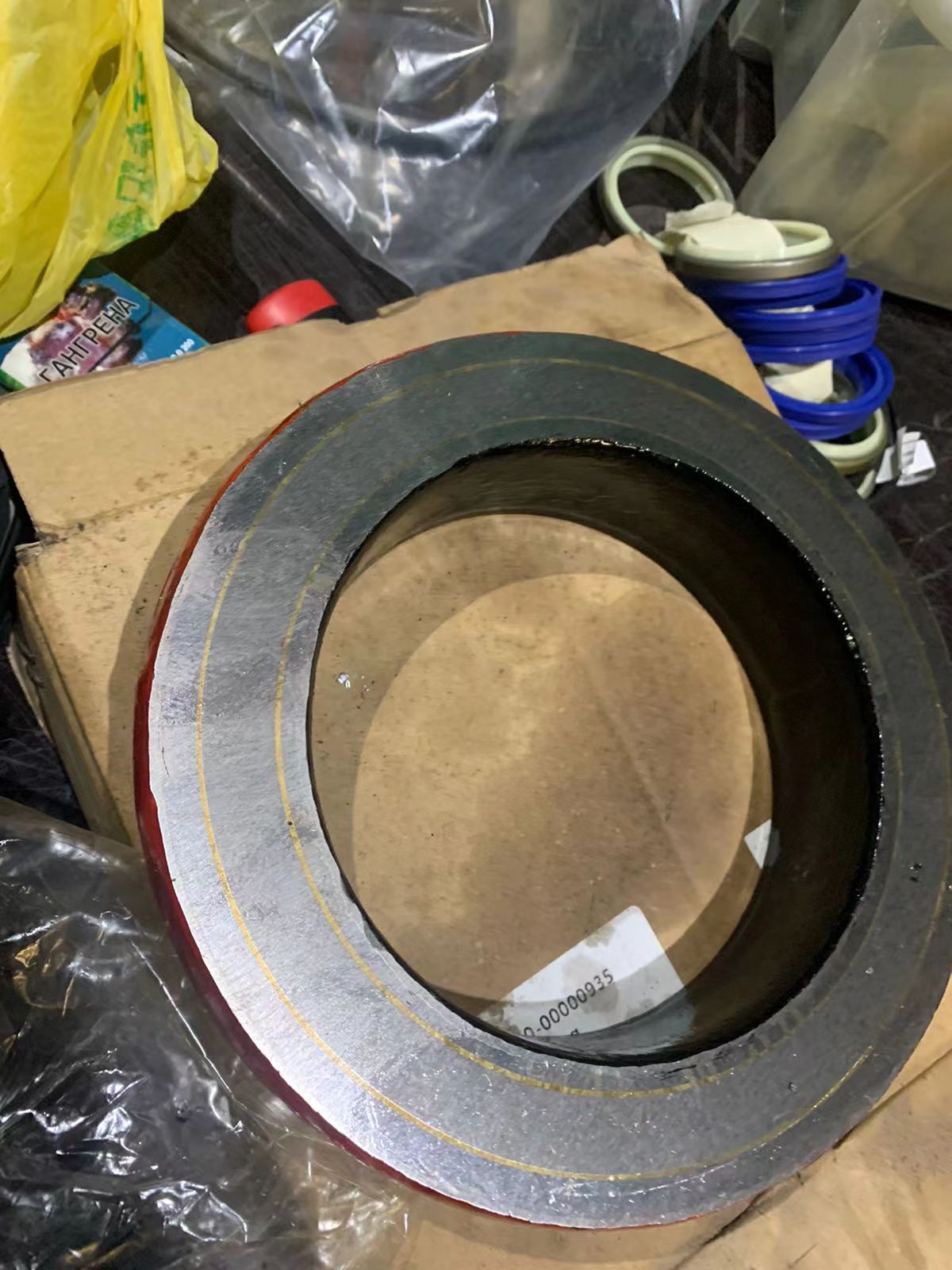 Wholesale New Condition DN145 Putzmeister Alloy Cutting Ring Eyeglass Plate Customizable Construction Machinery Parts for