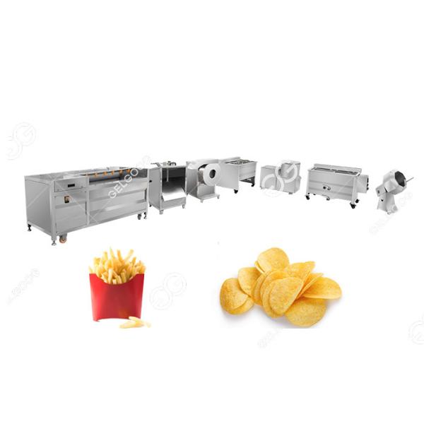 Small Scale Chips making Machine , Potato Chips Manufacturing Plant Fully Automatic