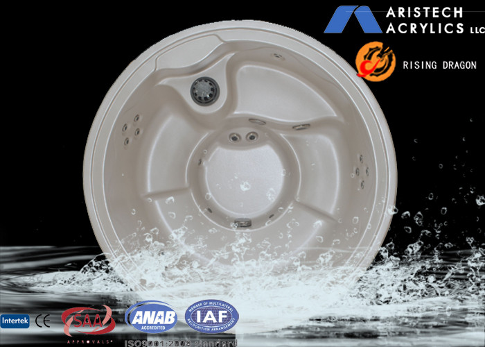 Acrylic Mini Round Massage Bathtubs Thermostat System Outdoor Bathtubs E-310S