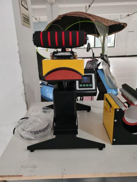 500W Power Cylindrical Cap Mug Heat Press Machine Multicolor