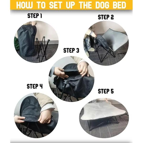 Camas Hamaca Oxford para Perros Impermeables Elevadas para Exterior Ecológicas