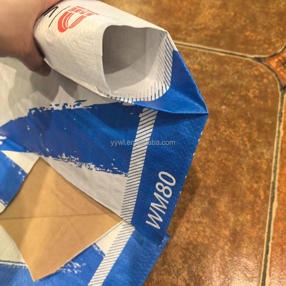 PP Woven Valve Bag with Inner Paper Liner for 20KG 25KG 40KG Cement Dry Mixtures Packaging