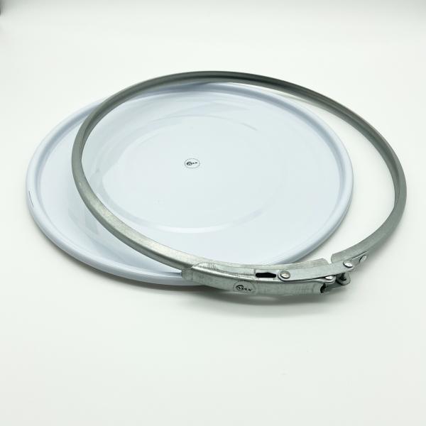 Tin Plate Material Drum Lid , Tin Covers Well Painted Non Refillable With Sealing Ring