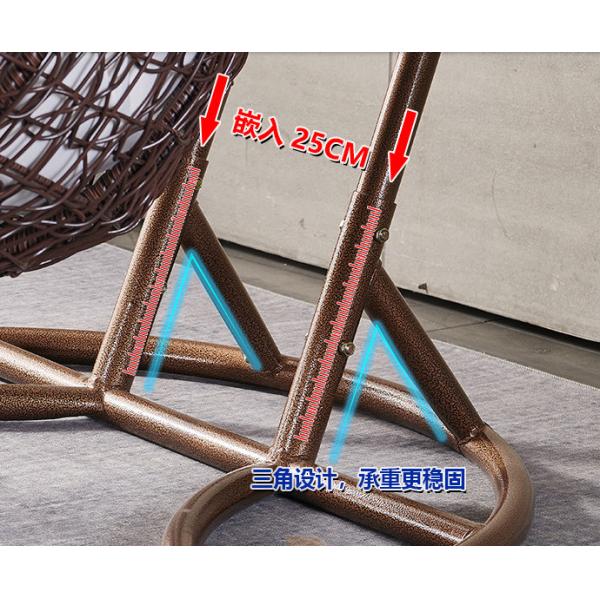 CE BSCI Outdoor Indoor Garden Patio Swing Chair 3 Seater For Hotel And Garden