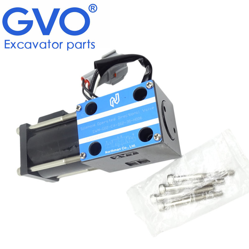 SWM-G02-C4-D12 SWM-G02-C4-D24 Hydraulic Solenoid Valve for Komatsu CX Series FG35-7 F40-7 F45-7 Forklift