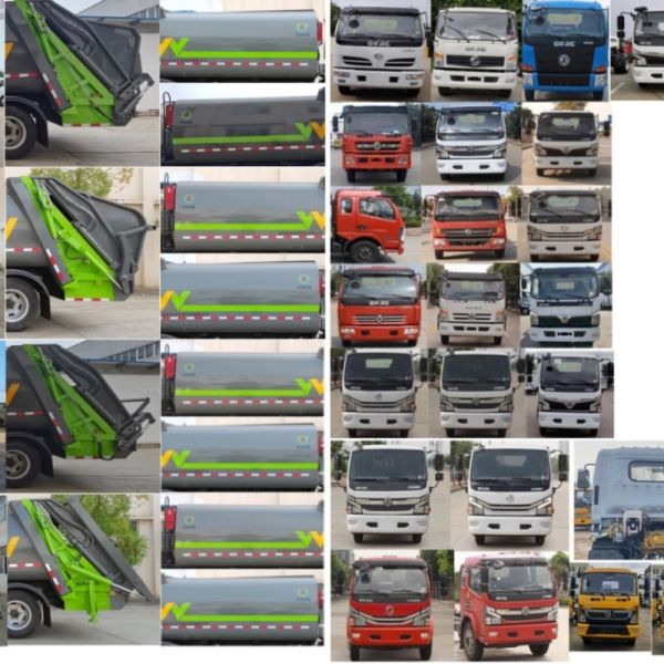 3 Axles Carbon Steel Q235B Garbage Compactor Truck with 14cbm Garbage Bin for Efficient Waste Management
