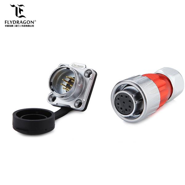 Solid Quality 9 pin Circular Connector with TUV/UL/CCC Certification DC Jack Connector Cable for Signal Equipment