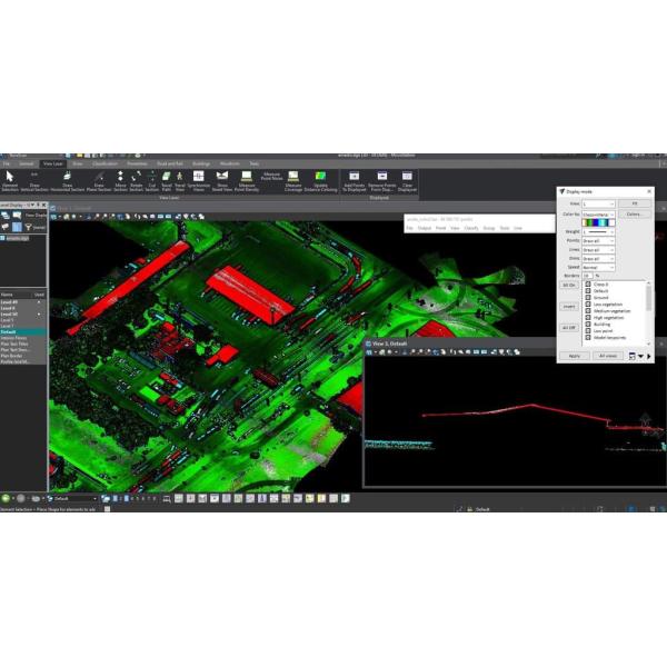 Приложение Smart City UAV LiDAR System Geosun GS-130X 3D-съемка и картографирование Датчик Hesai XT32