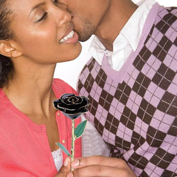 24k Gold Plated Real Rose Gold Foil Roes For Mother's Day Valentine's Day Gift