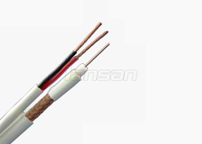 OEM coaxial do cabo da tevê da linha elétrica de alumínio folheada de cobre/CE do ODM aprovado