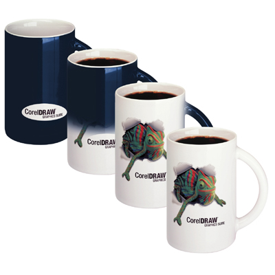 Printing Logo Stoneware Color Changing Coffee Mug Heat Sensitive Coffee Mug