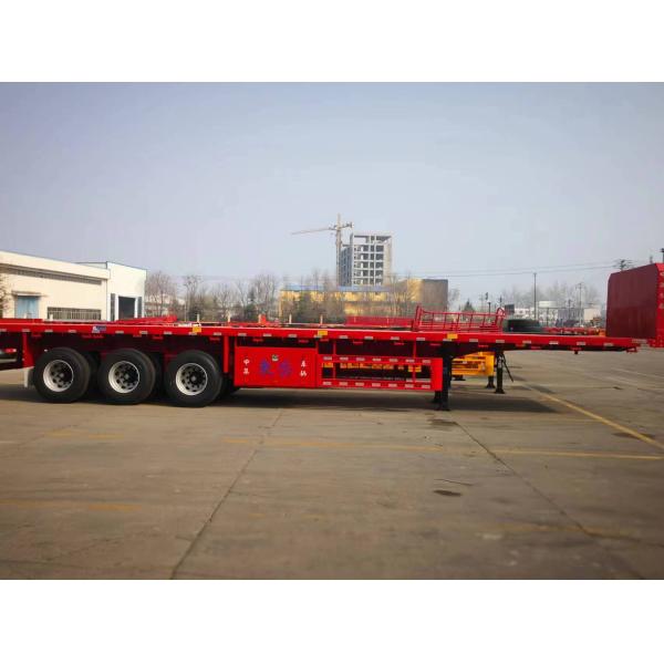 CIMC nuevo 4 Ejes 80-100 toneladas uso para el transporte de equipos pesados maquinaria y cargas de gran tamaño contenedor de cama plana semi-camión remolque